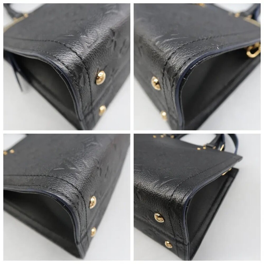 100% Authentic Louis Vuitton Sully Black Monogram Leather Satchel - Picture 6 of 12